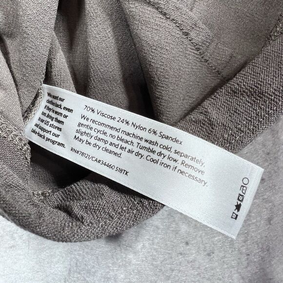 Eileen Fisher Pants Womens X-Small Gray Washable Stretch Ankle Crepe Straight - Picture 10 of 11